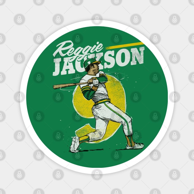 Reggie Jackson Oakland Retro Magnet by ganisfarhan